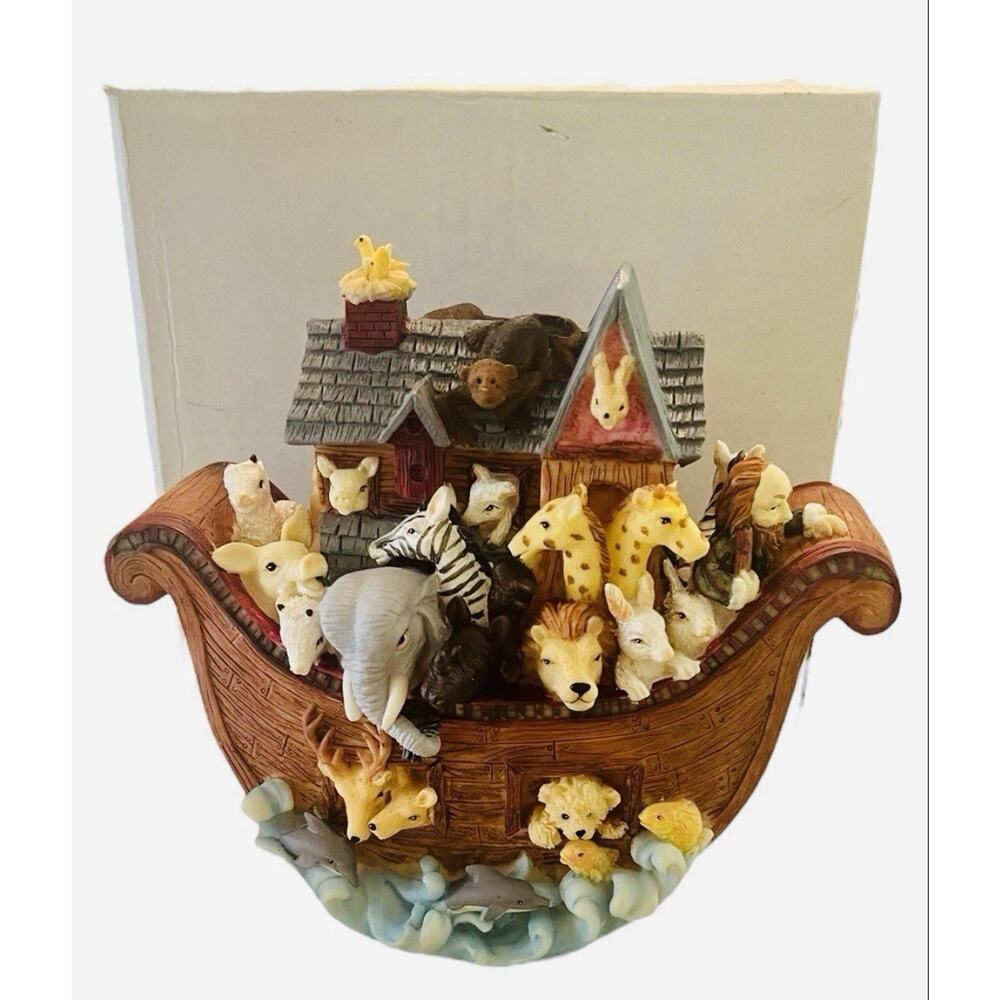 Blue Sky Creations Noah's Animal Ark Stone Resin Nursery *READ*